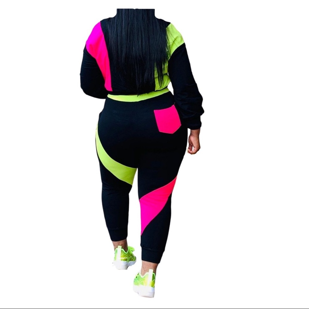 Color Block Joggers Set - Picture 2 of 2